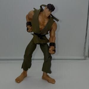 Street Fighter Ryu Action Figure Player 1 Green Suit 1999 Capcon ReSaurus